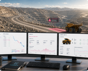Camión minero con sistema de mantenimiento predictivo